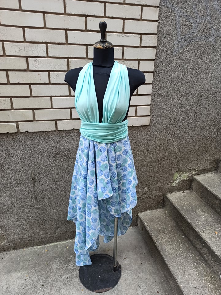 Kék Tekergetős Ruha